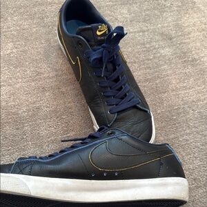 Nike Black and Blue Sneakers